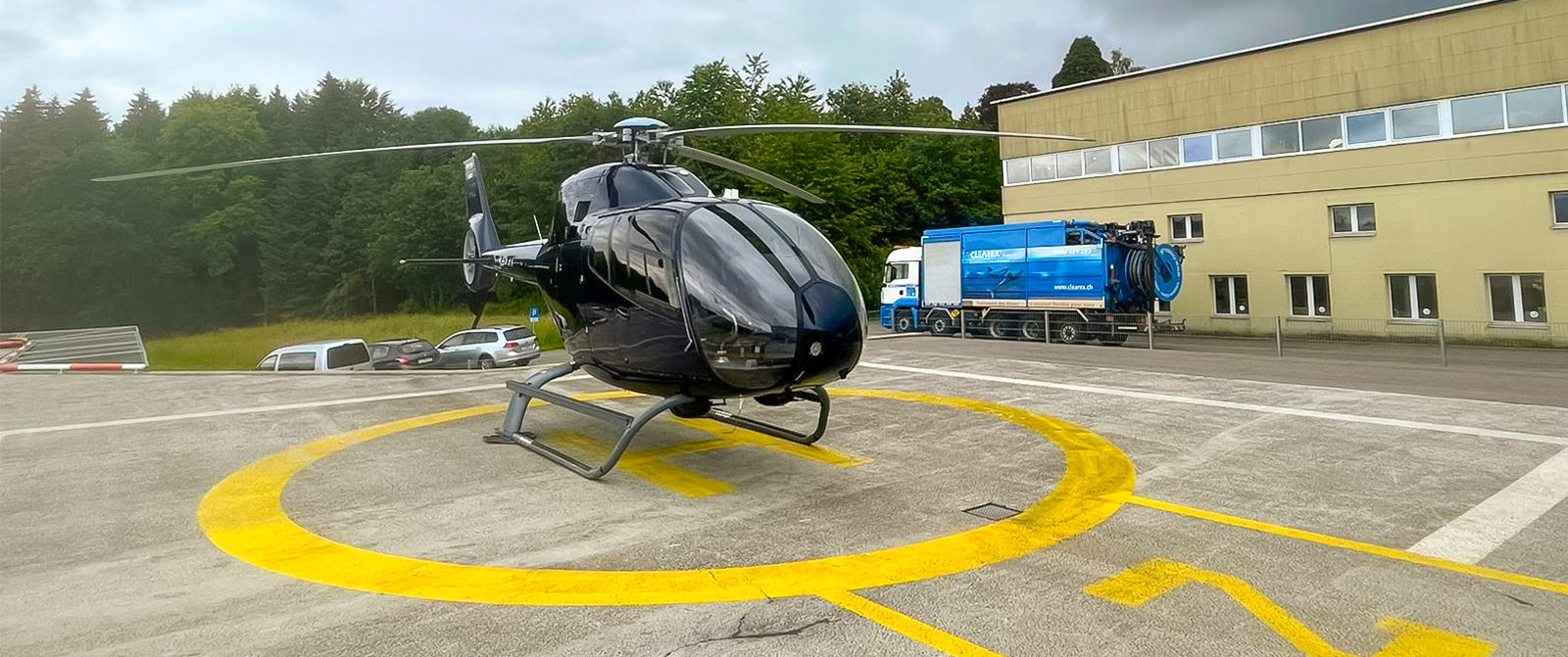 Wartung und Reinigung von Tankanlagen auf Heliports